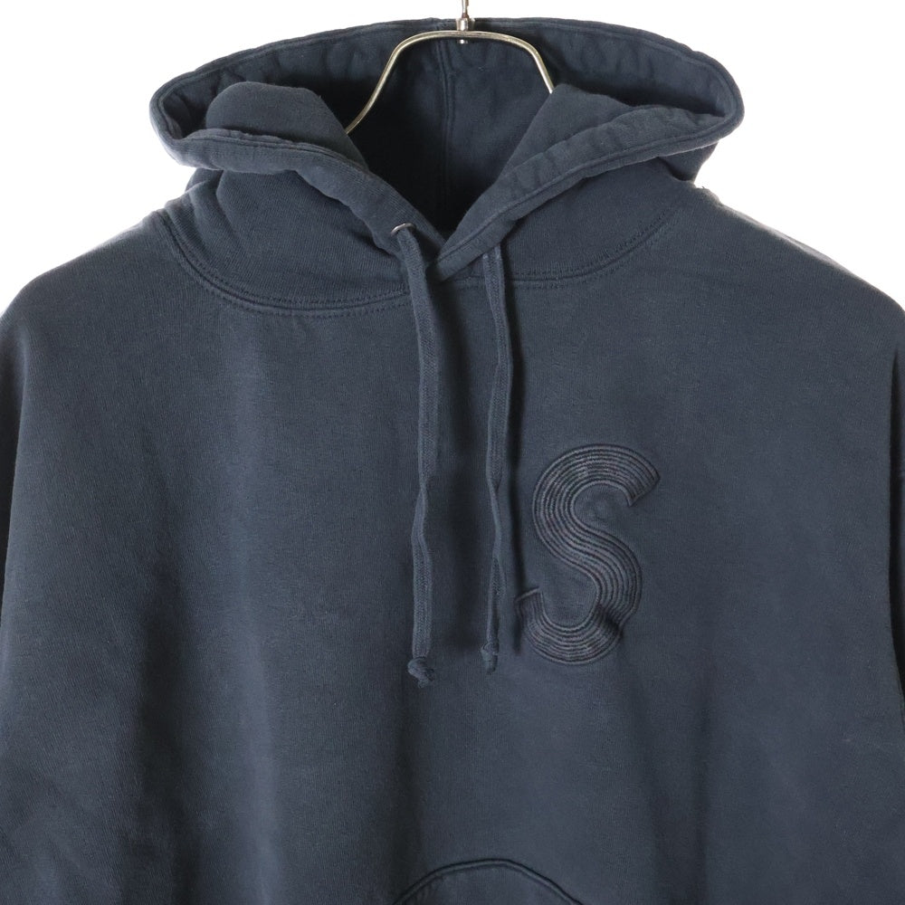 SUPREME(シュプリーム) 23SS Overdyed S Logo Hooded Sweatshirt オーバーダイ Sロゴ プルオーバースウェットパーカー フーディ ブラック
