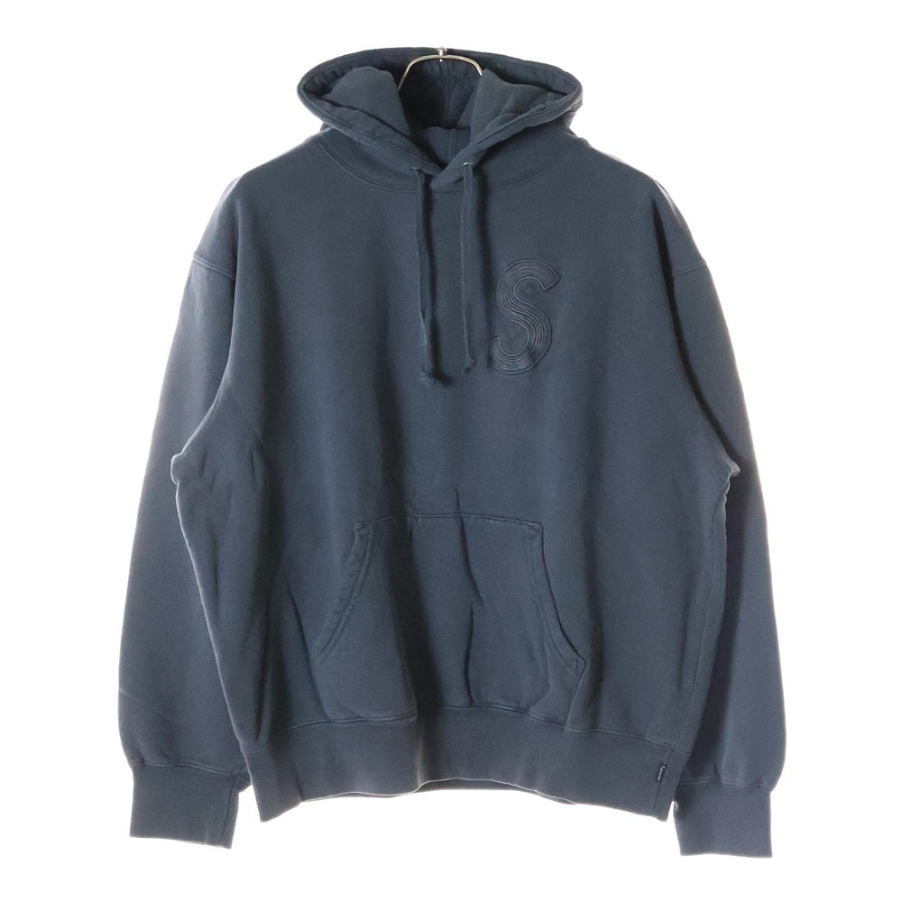 SUPREME(シュプリーム) 23SS Overdyed S Logo Hooded Sweatshirt オーバーダイ Sロゴ プルオーバースウェットパーカー フーディ ブラック