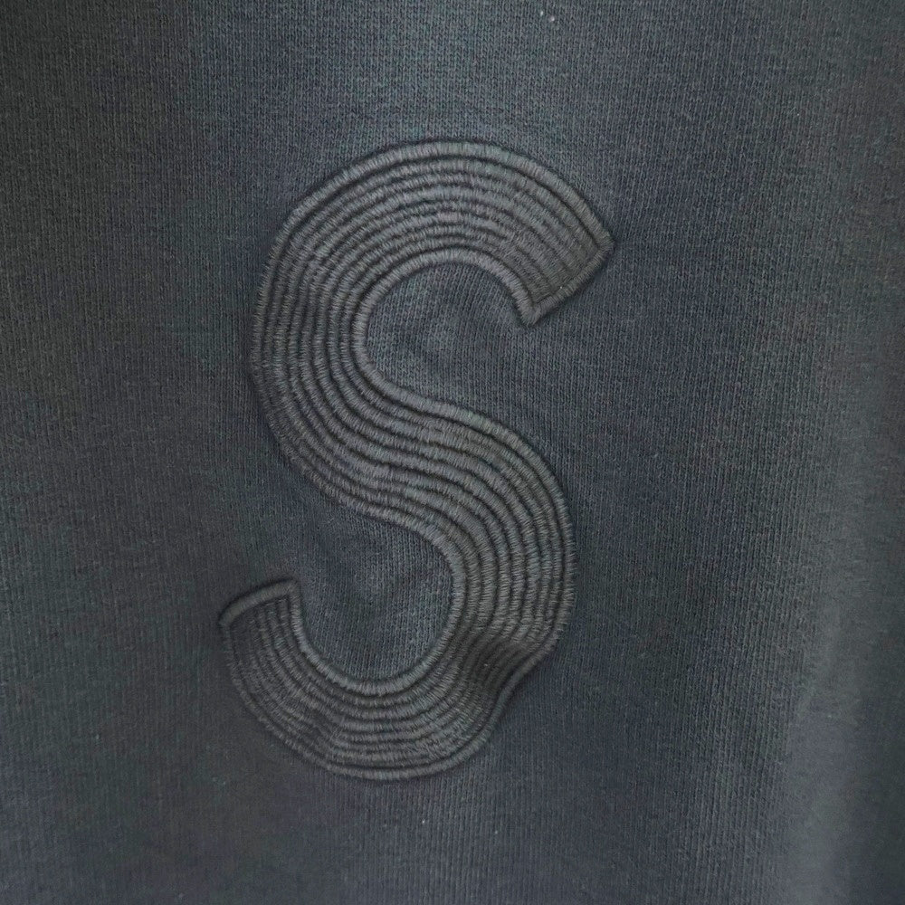 SUPREME(シュプリーム) 23SS Overdyed S Logo Hooded Sweatshirt オーバーダイ Sロゴ プルオーバースウェットパーカー フーディ ブラック