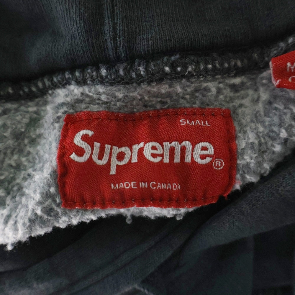 SUPREME(シュプリーム) 23SS Overdyed S Logo Hooded Sweatshirt オーバーダイ Sロゴ プルオーバースウェットパーカー フーディ ブラック