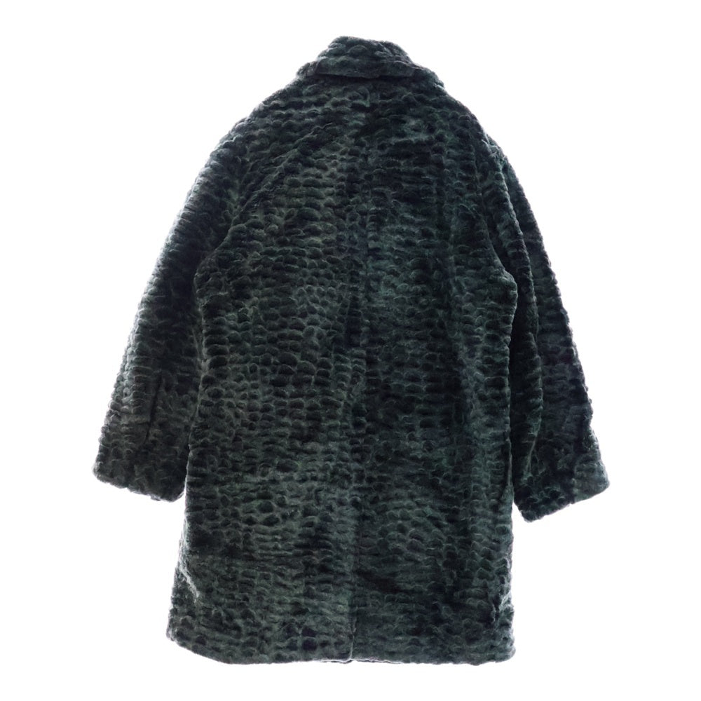 SUPREME(シュプリーム) 23SS Croc Faux Fur Overcoat GORE-TEX クロコ柄 フェイクファー オーバーコート ロングコート ゴアテックス グレー