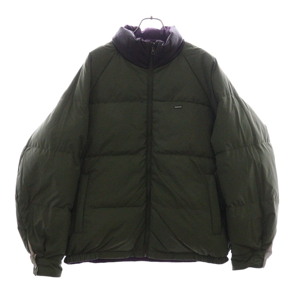 SUPREME(シュプリーム) 24SS Reversible Down Puffer Jacket リバーシブル ダウン パファージャケット パープル/ホワイト/カーキ