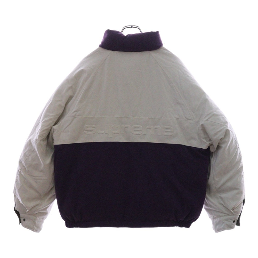 SUPREME(シュプリーム) 24SS Reversible Down Puffer Jacket リバーシブル ダウン パファージャケット パープル/ホワイト/カーキ