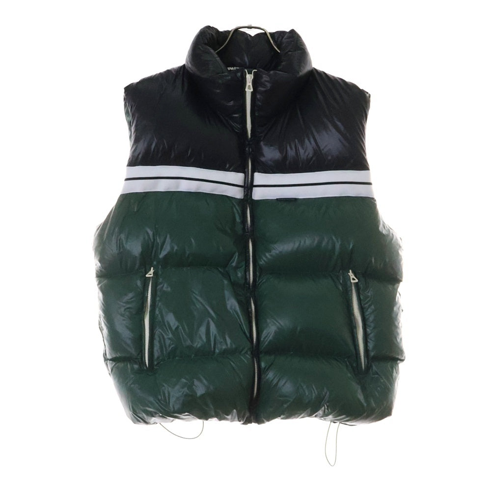 Palm Angels(パームエンジェルス) 23SS Classic Track Puffed Vest クラシック トラック パッフド ダウン ベスト グリーン PMED018F22FAB0015510