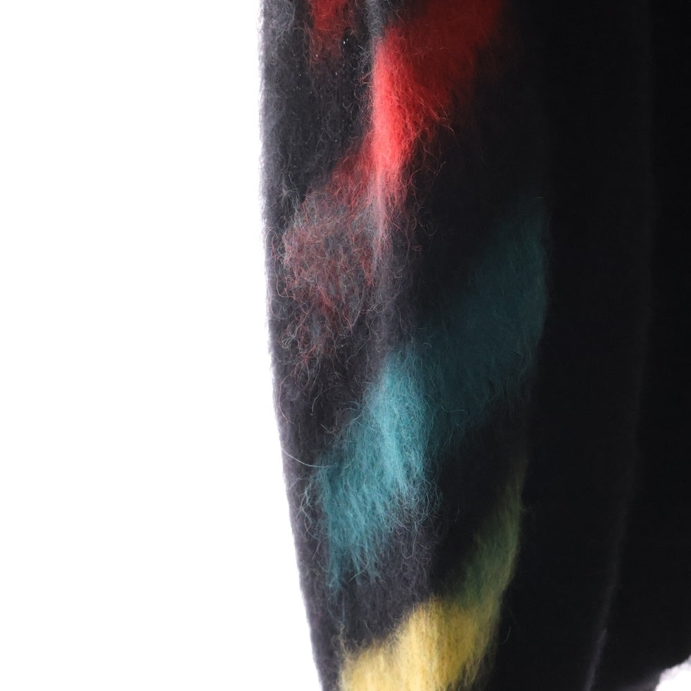 OFF-WHITE(オフホワイト) 20SS Mohair Zip Up Cardigan フード付き モヘア ジップアップカーディガン ブラック OMHA073E20KNI001