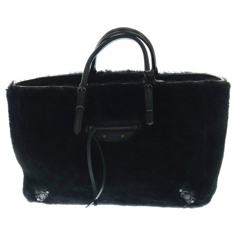 BALENCIAGA(バレンシアガ) ファー 2WAYハンドバッグ ショルダーバッグ ブラック レディース 410238