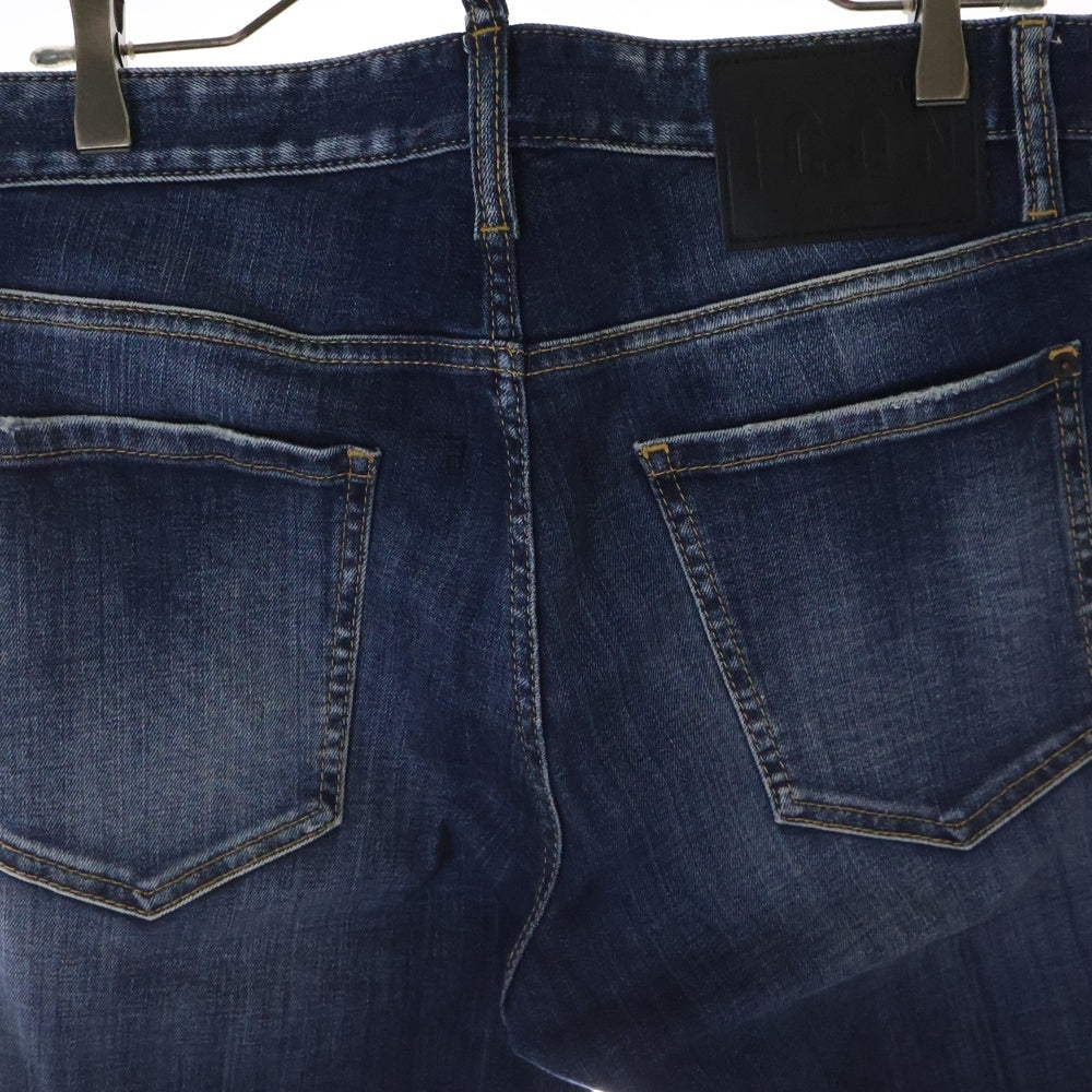 DSQUARED2(ディースクエアード) 24AW ICON Regular Jean アイコン ダメージ加工 レギュラー デニムパンツ ジーンズ インディゴS79LA0084 S30664