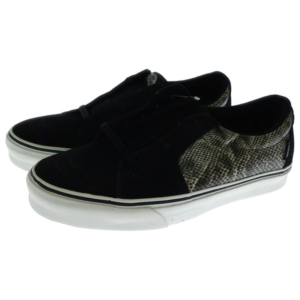 VANS(ヴァンズ) AV SK8-LOW SNAKE/BLACK スケート スネークスキン スエード ローカットスニーカー ブラック US10/28cm VN-0ANQXLP