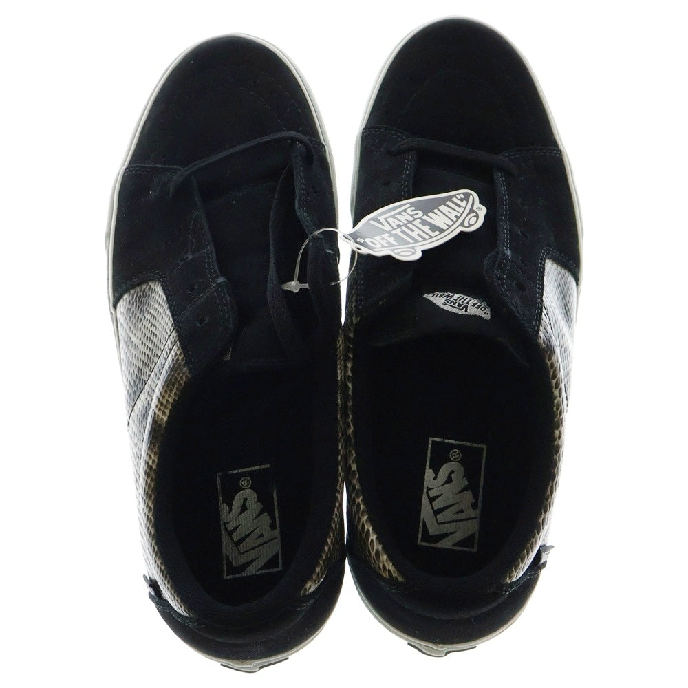 VANS(ヴァンズ) AV SK8-LOW SNAKE/BLACK スケート スネークスキン スエード ローカットスニーカー ブラック US10/28cm VN-0ANQXLP