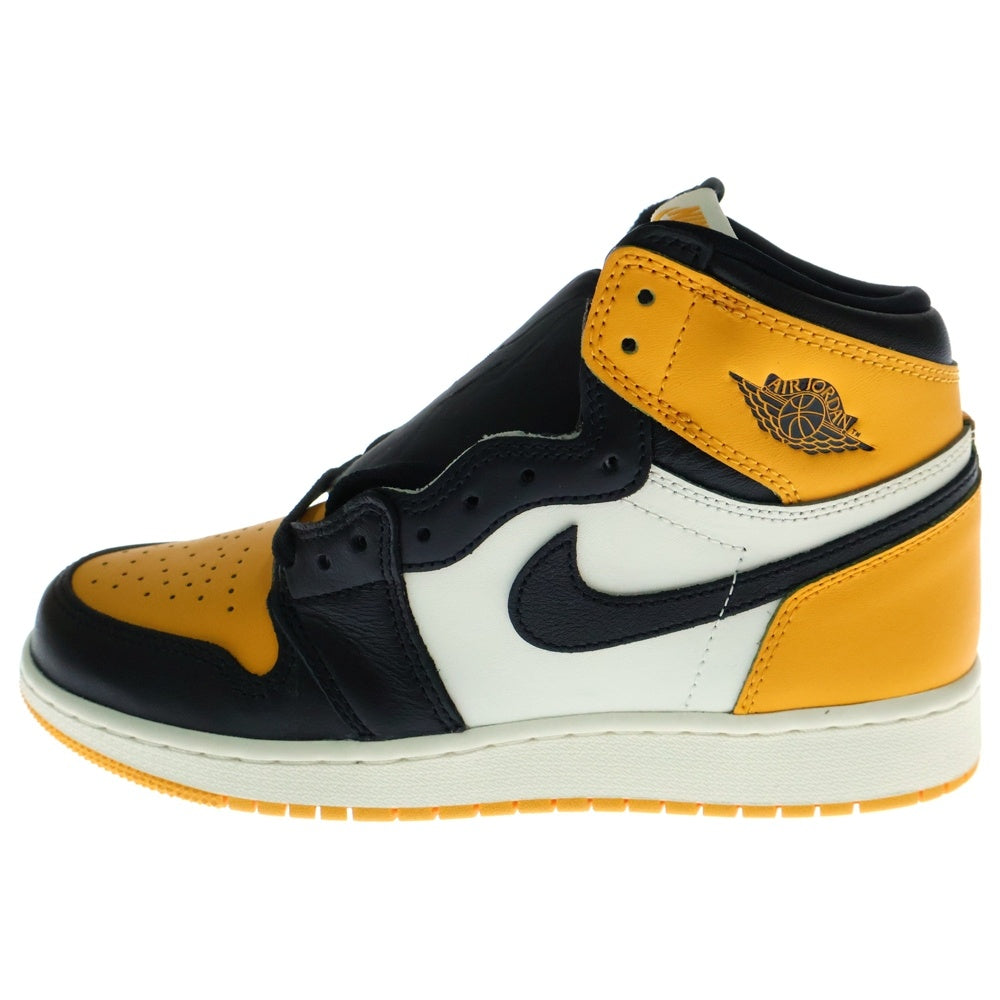 NIKE(ナイキ) GS AIR JORDAN 1 RETRO HIGH OG TAXI ウィメンズ ジョーダン1 レトロ タクシー ハイカットスニーカー イエロー/ホワイト レディース US6.5Y/24.5cm 575441-711