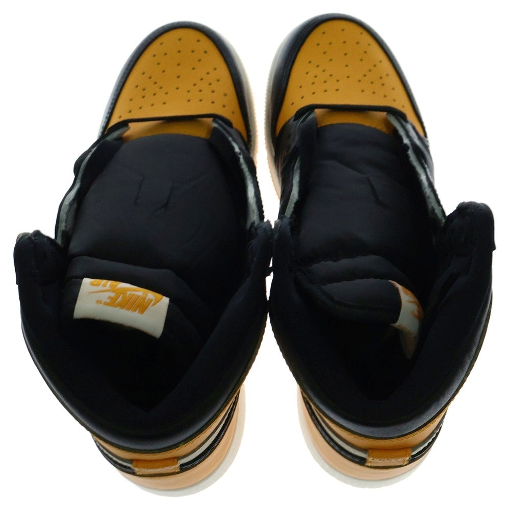 NIKE(ナイキ) GS AIR JORDAN 1 RETRO HIGH OG TAXI ウィメンズ ジョーダン1 レトロ タクシー ハイカットスニーカー イエロー/ホワイト レディース US6.5Y/24.5cm 575441-711
