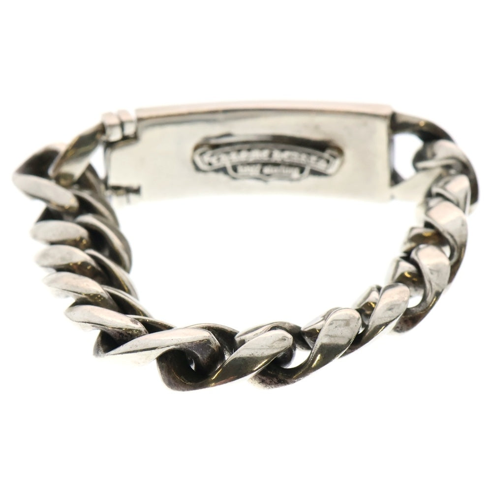 CHROME HEARTS(クロムハーツ) ID FLORAL CRS フローラルクロスIDクラシックリンク ブレスレット 13LINK シルバー BCA164