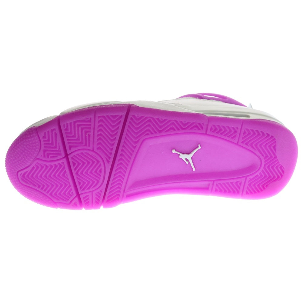 NIKE(ナイキ) AIR JORDAN 4 RETRO GS HYPER VIOLET エアジョーダン4 ハイパーヴァイオレット ローカットスニーカー ホワイト/パープル US7/25cm FQ1314-151 レディース