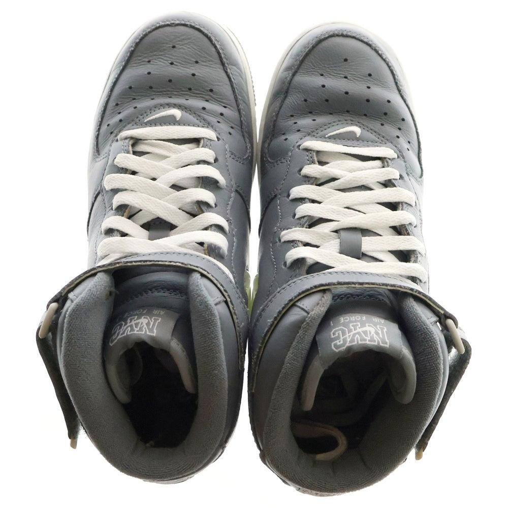 NIKE(ナイキ) AIR FORCE 1 MID QS NYC COOL GREY エアフォース1 ニューヨーク ミッドカットスニーカー グレー US8/25cm DH5622-001 レディース