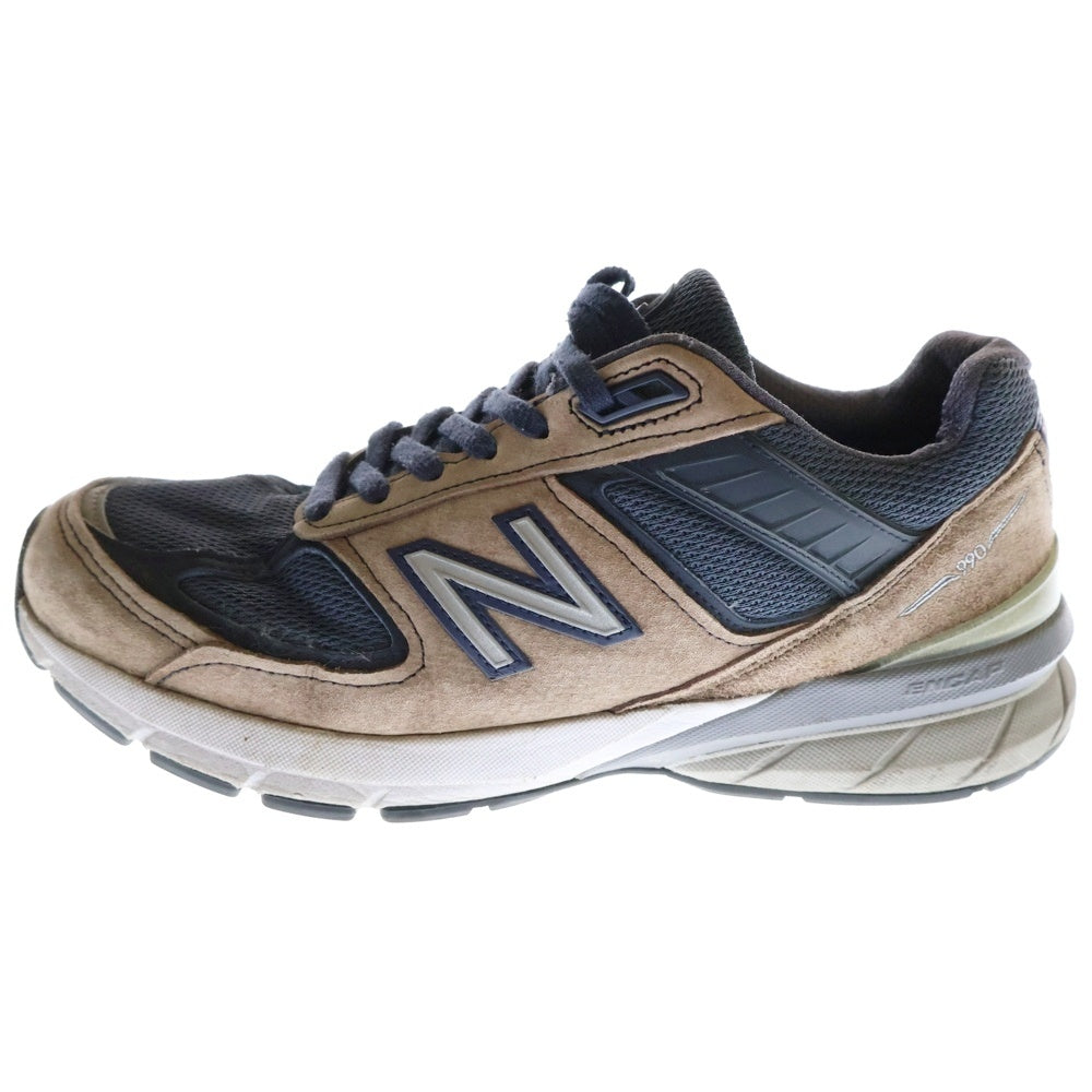 New Balance(ニューバランス) M990NV5 スウェード ローカットスニーカー ブラウン/ネイビー US8/26cm
