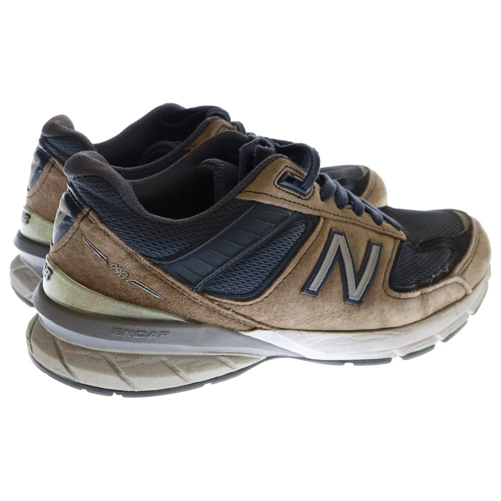 New Balance(ニューバランス) M990NV5 スウェード ローカットスニーカー ブラウン/ネイビー US8/26cm