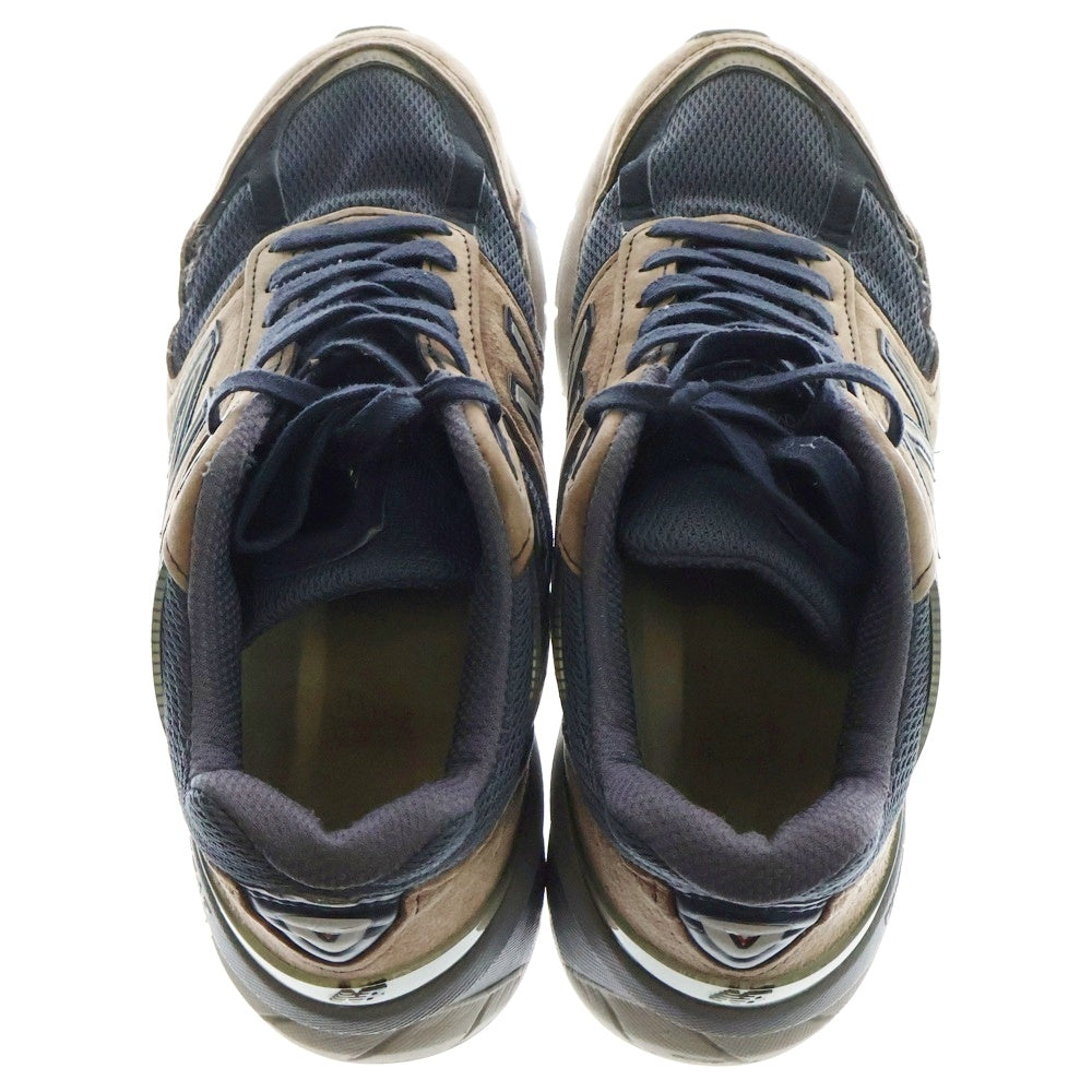 New Balance(ニューバランス) M990NV5 スウェード ローカットスニーカー ブラウン/ネイビー US8/26cm