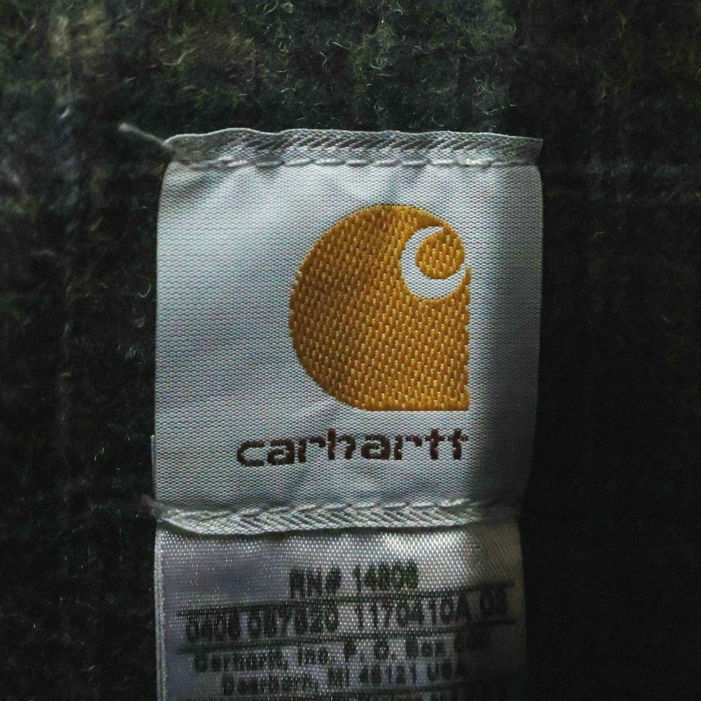 CARHARTT(カーハート) 00s DETROIT JACKET USA製 デトロイト ダックワークジップアップジャケット モスグリーン J97MOS