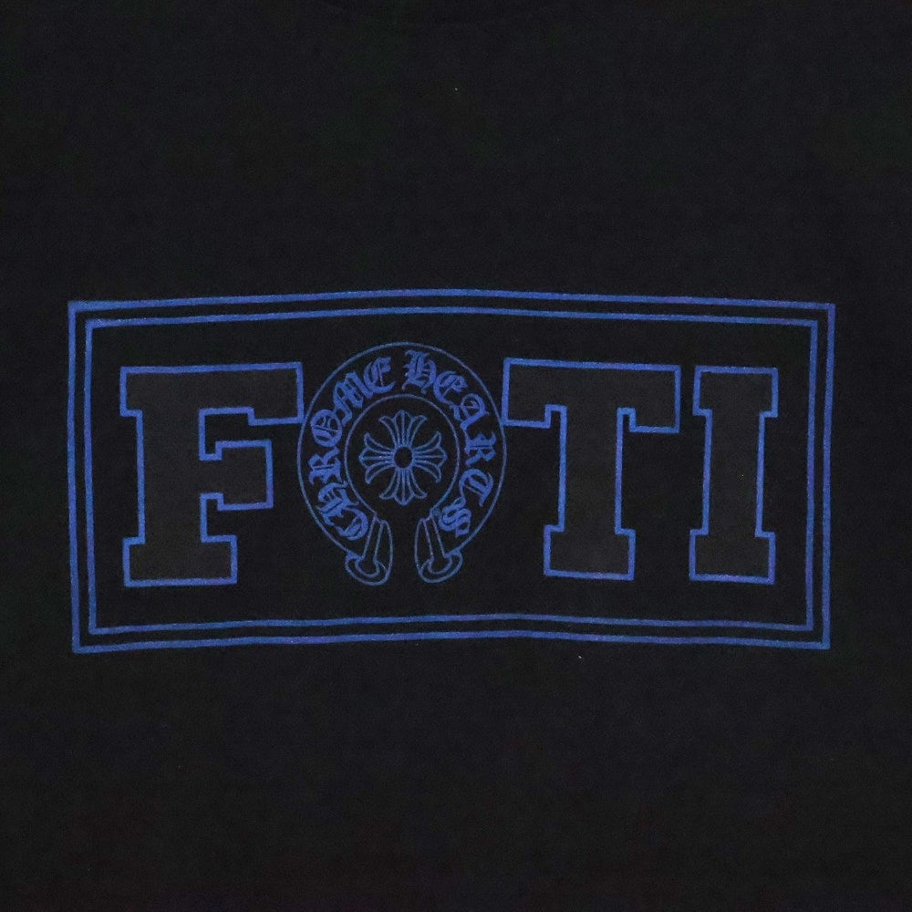 CHROME HEARTS(クロムハーツ) FOTI COLL プリント 半袖Tシャツ カットソー ブラック