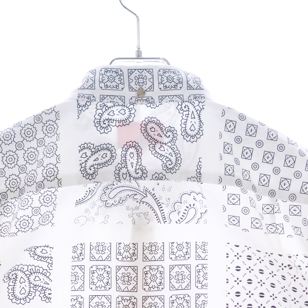 SUPREME(シュプリーム) 20SS Paisley Grid Shirt ペイズリー グリッド 長袖シャツ ホワイト