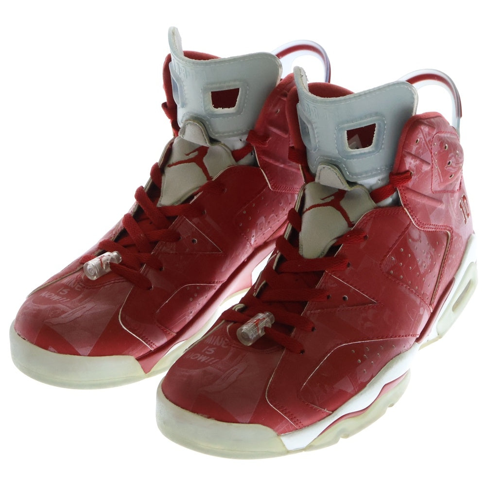 NIKE(ナイキ) 【観賞用 2014年製】×SLAM DUNK AIR JORDAN 6 RETRO スラムダンク エアジョーダン6 ハイカットスニーカー レッド US12/30cm717302-600