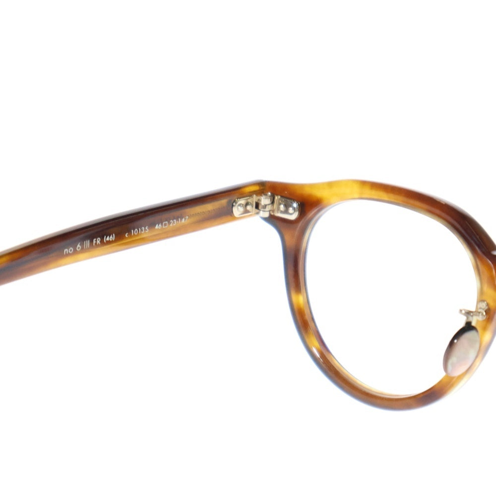 EYEVAN(アイヴァン) EYEVAN10 no.6-3 FR-1013S アイヴァン10 ナンバー6 ウェリントンサングラス アイウェア 眼鏡 ブラウン 46□23-147