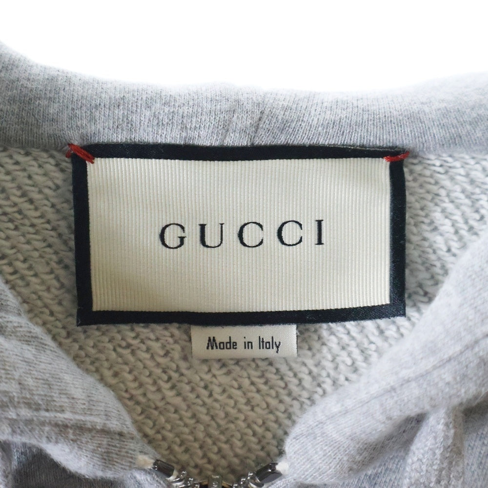 GUCCI(グッチ) 17AW テクニカルライン ジップアップパーカー フーディ グレー 497250 X9197