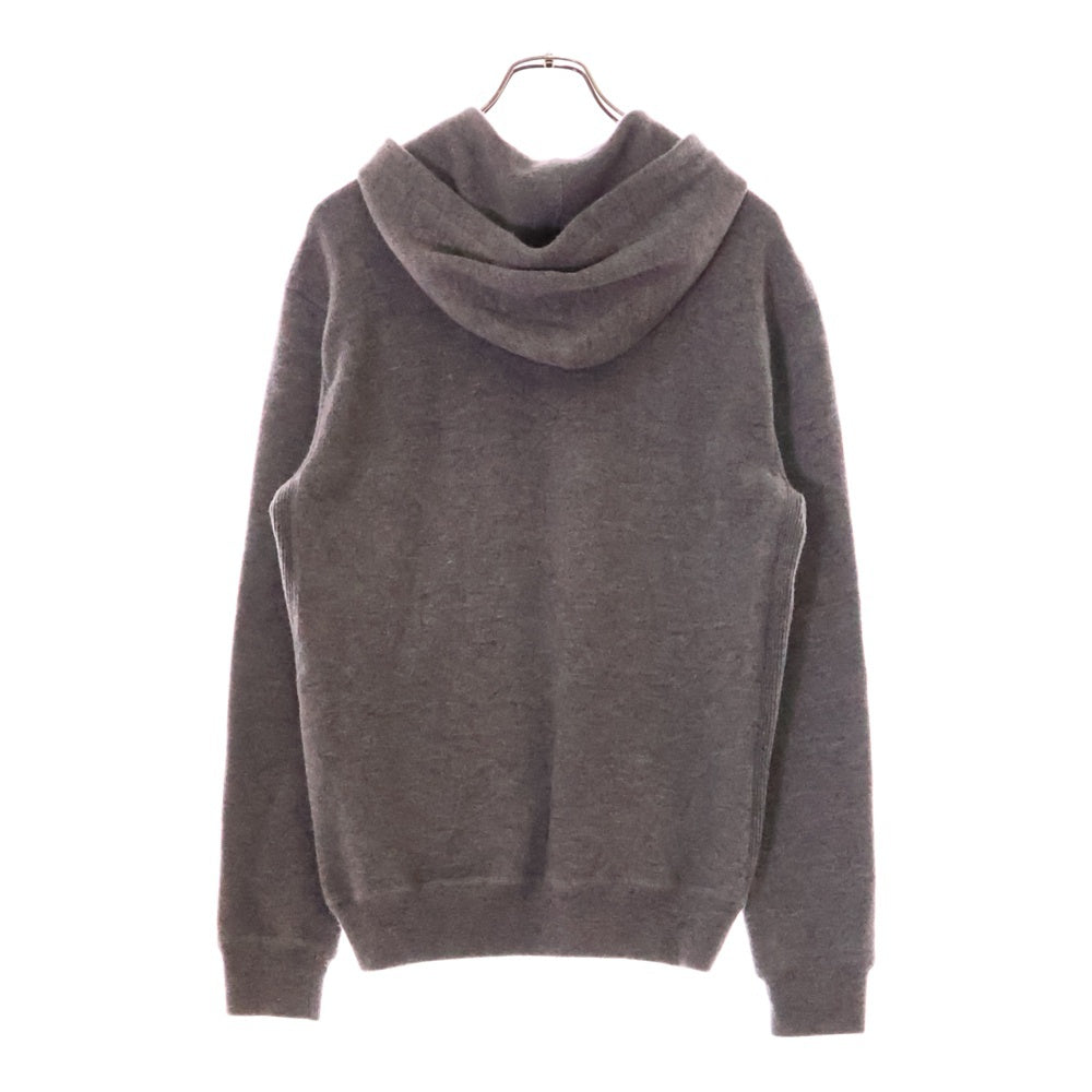 GUCCI(グッチ) ロゴ エンブロイダリー ウール プルオーバースウェットパーカー グレー 770169 XKDRU