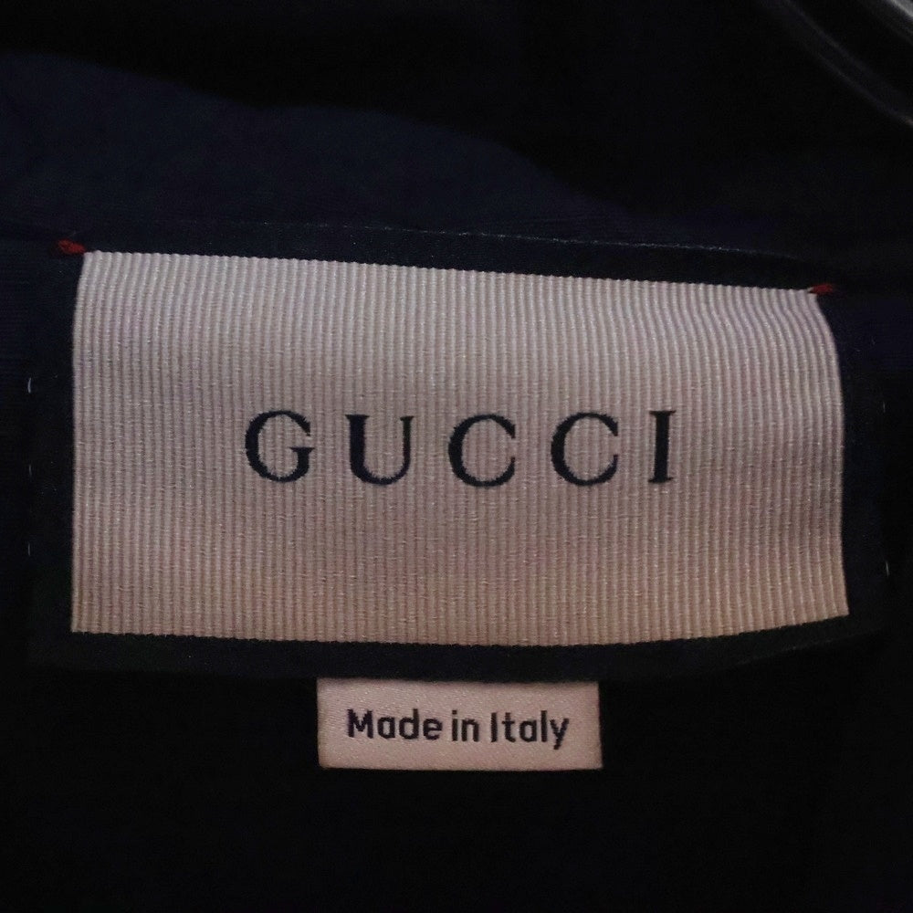 GUCCI(グッチ) GG Fuzzy Fabric Jacquard Jacket GGジャカード ボア ジャケット フーディ ネイビー 771121 XJF4D