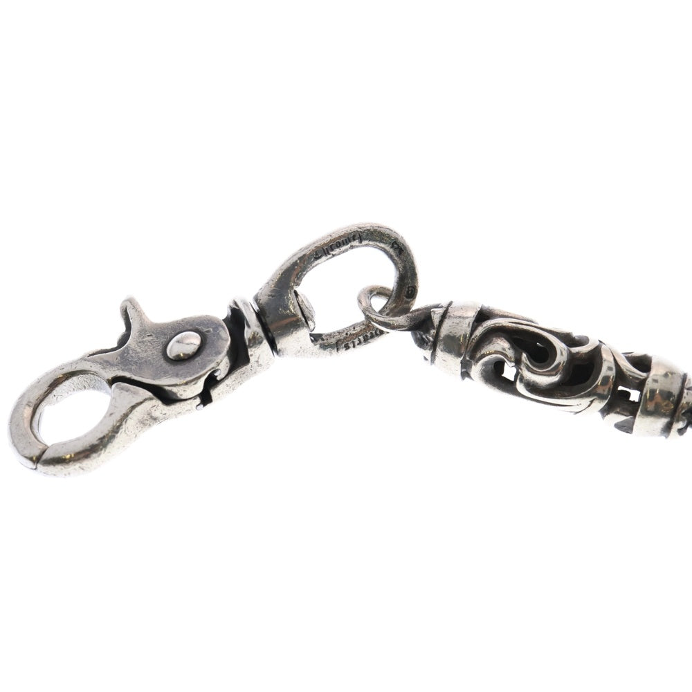 CHROME HEARTS(クロムハーツ) ROLLER LONG-T/2クリップロング ローラー ウォレットチェーン シルバー