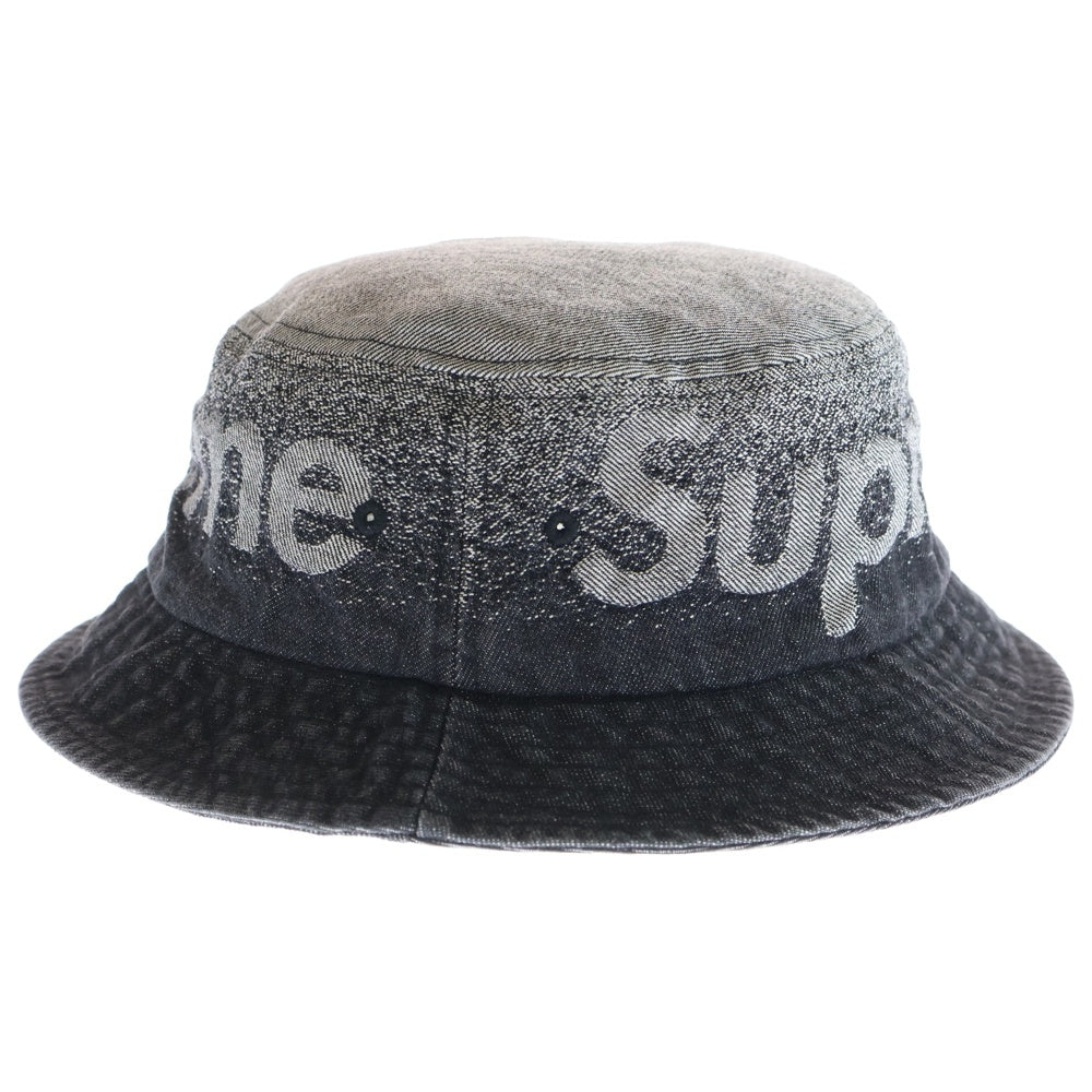 SUPREME(シュプリーム) 22SS Fade Jacquard Denim Crusher Hat フェード ジャガード デニムクラッシャーハット インディゴブラック