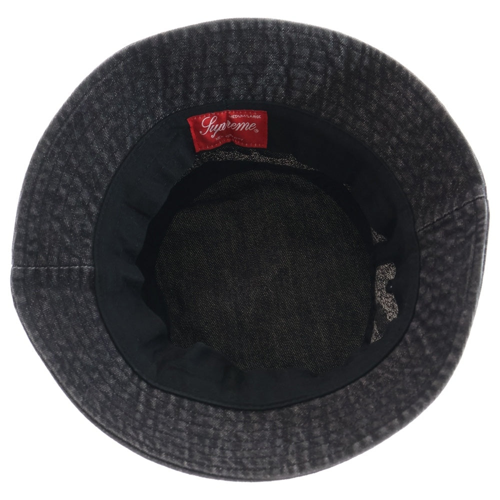 SUPREME(シュプリーム) 22SS Fade Jacquard Denim Crusher Hat フェード ジャガード デニムクラッシャーハット インディゴブラック