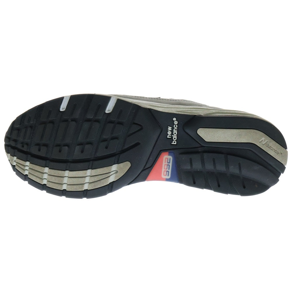 New Balance(ニューバランス) M992GR スウェードレースアップローカットスニーカー グレー US9/27cm