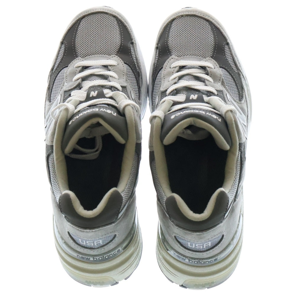 New Balance(ニューバランス) M992GR スウェードレースアップローカットスニーカー グレー US9/27cm