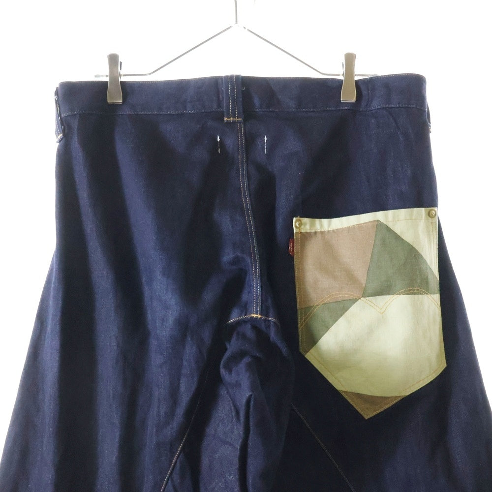 JUNYA WATANABE COMME des GARCONS(ジュンヤワタナベ コムデギャルソン) 19SS ×Levis Engineered Camo Pocket Jean リーバイス カモ 立体裁断 デニムパンツ インディゴ/カモ WC-P923