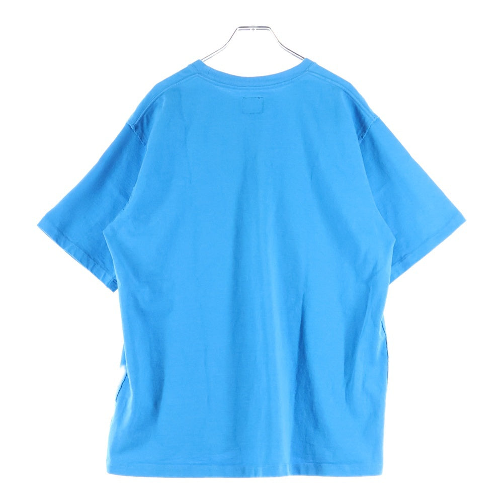 Needles(ニードルス) 22SS Papillon embroidery ロゴ刺繍半袖Tシャツ カットソー ブルー KP346