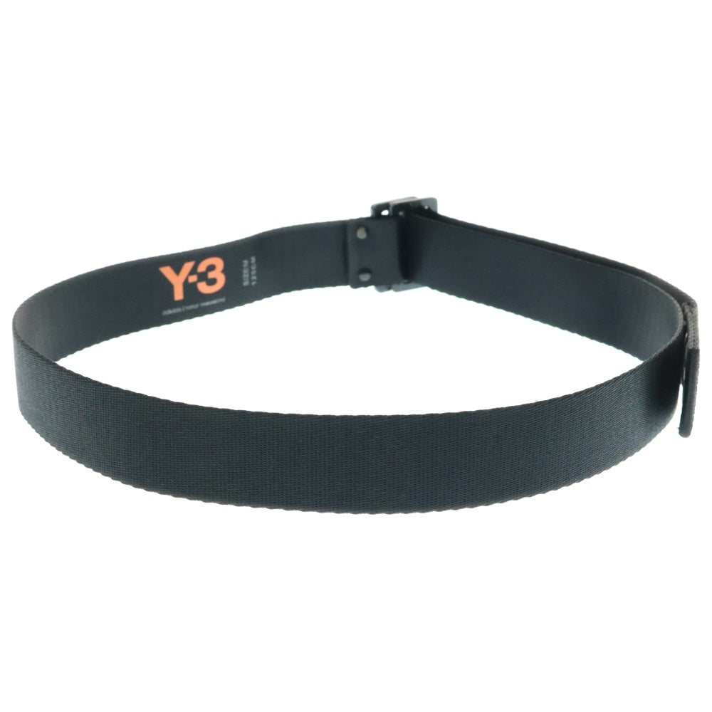 Y-3(ワイスリー) Y-3 CL L BELT メタルバックル ベルト ロゴプリント GK2074 ブラック
