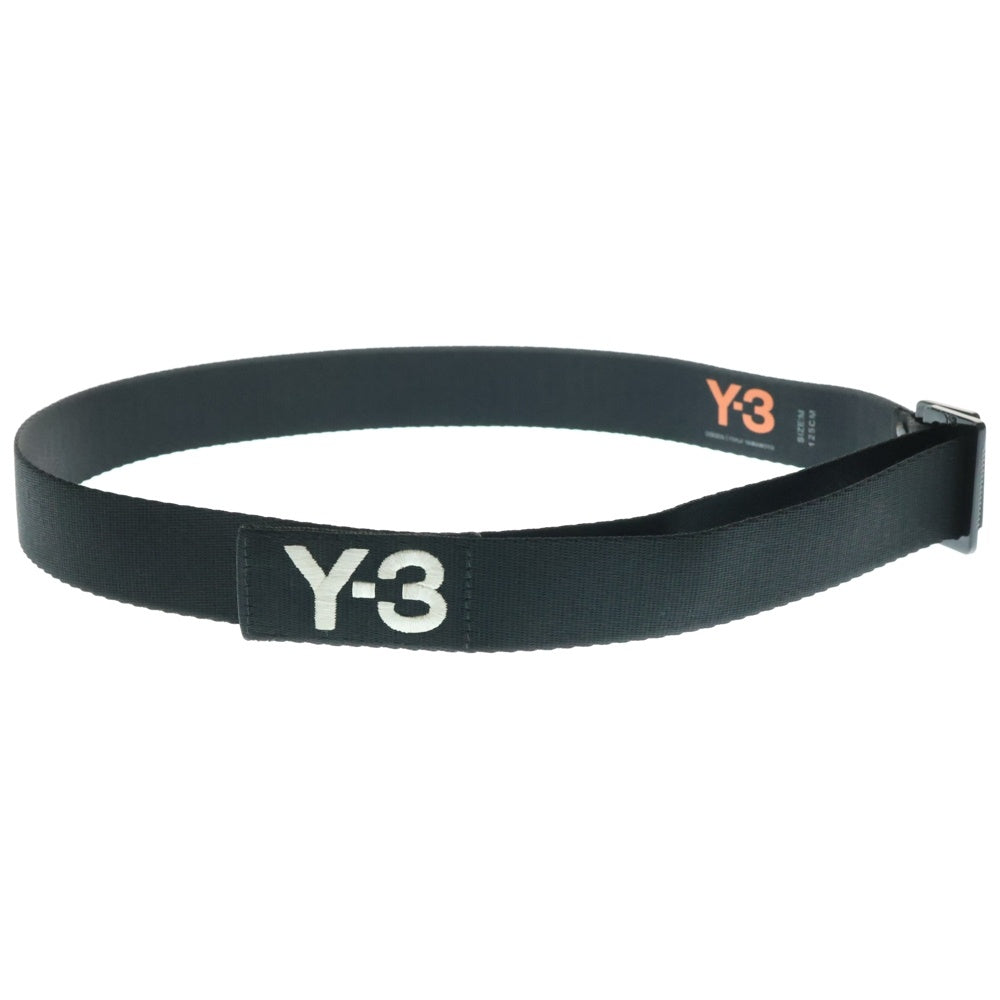 Y-3(ワイスリー) Y-3 CL L BELT メタルバックル ベルト ロゴプリント GK2074 ブラック