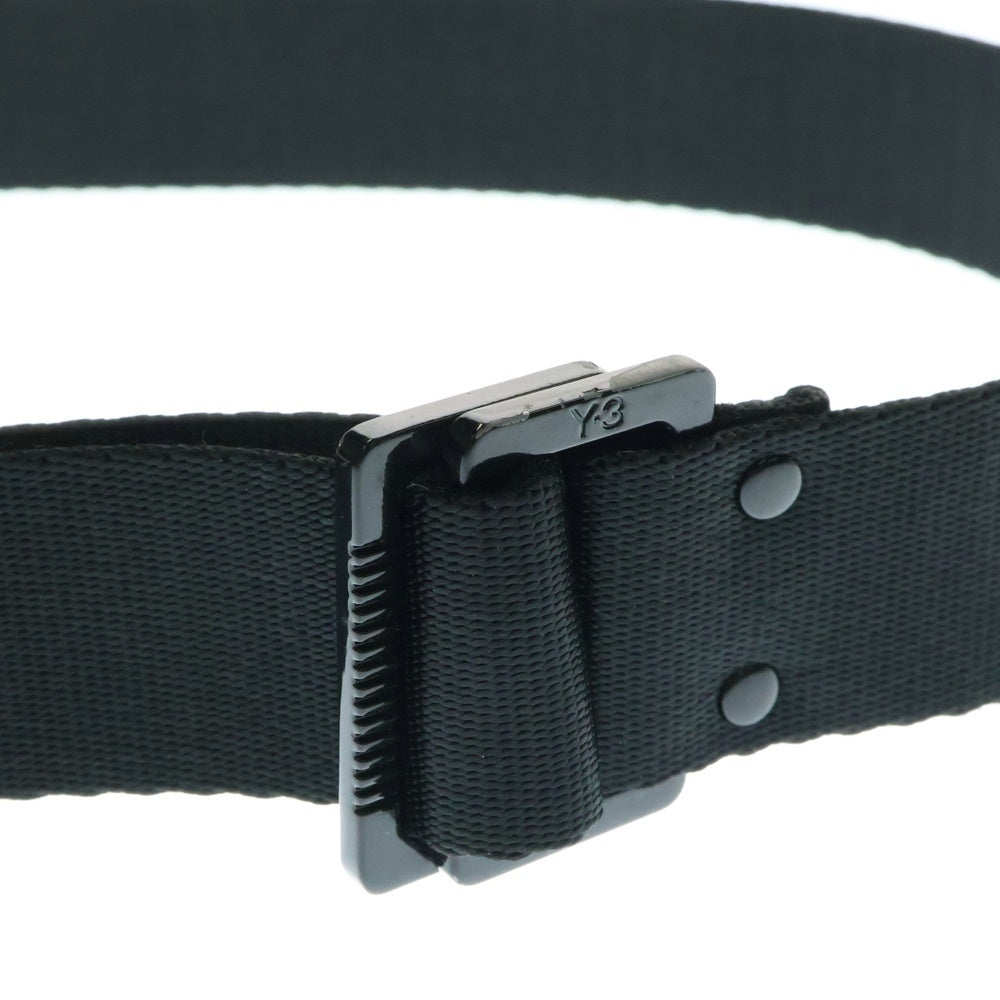 Y-3(ワイスリー) Y-3 CL L BELT メタルバックル ベルト ロゴプリント GK2074 ブラック