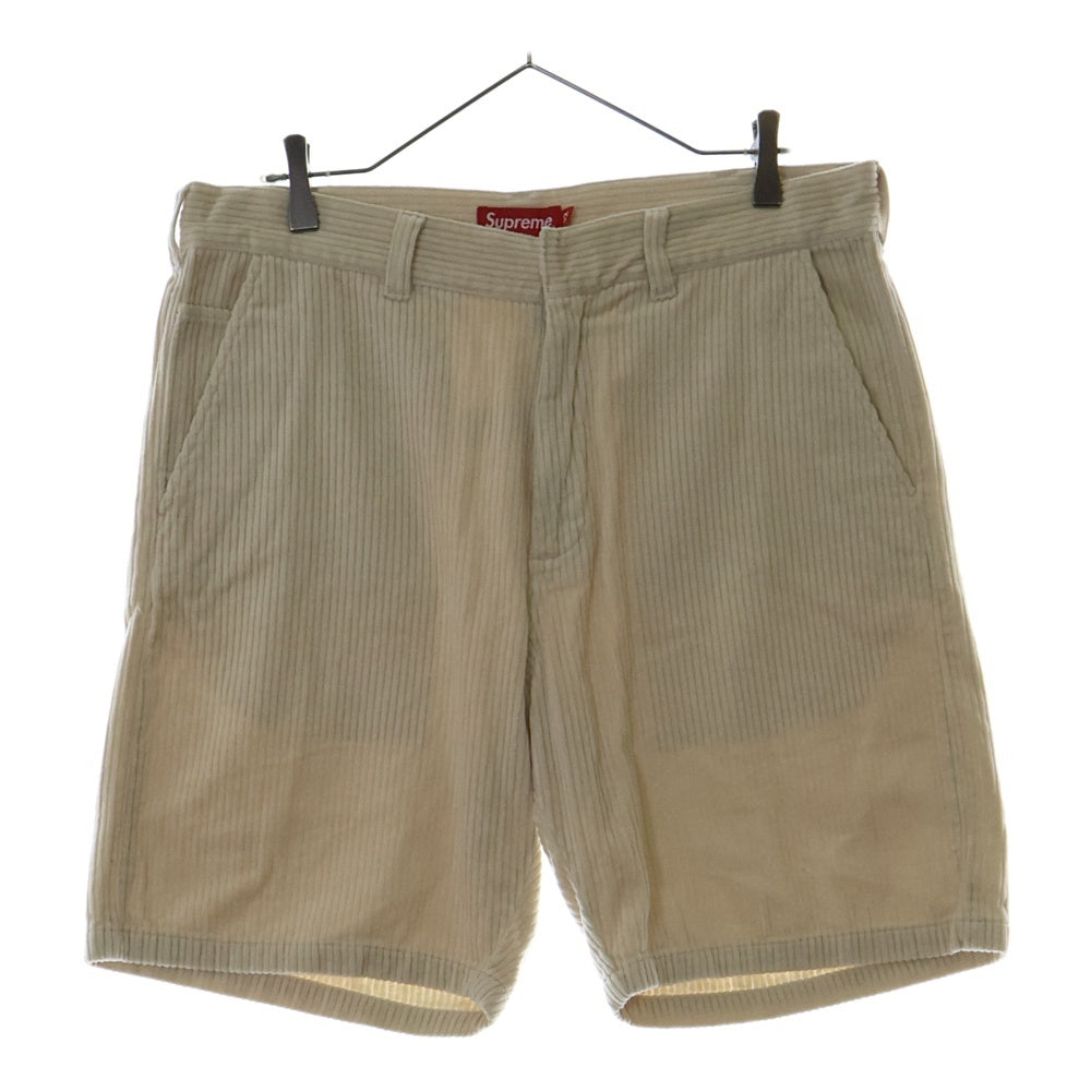 SUPREME(シュプリーム) 17SS Wide Wale Corduroy Work Short ワイド ワーレイ コーデュロイ ワークショーツ ハーフパンツ ナチュラル