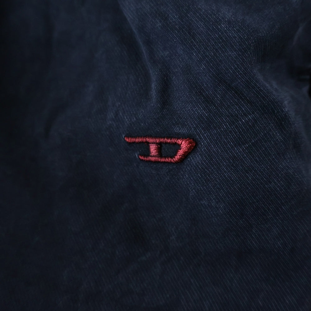 DIESEL(ディーゼル) Long Set Pajama ロゴ刺繍 ラウンジウェア パジャマ セットアップ ブラック A03900