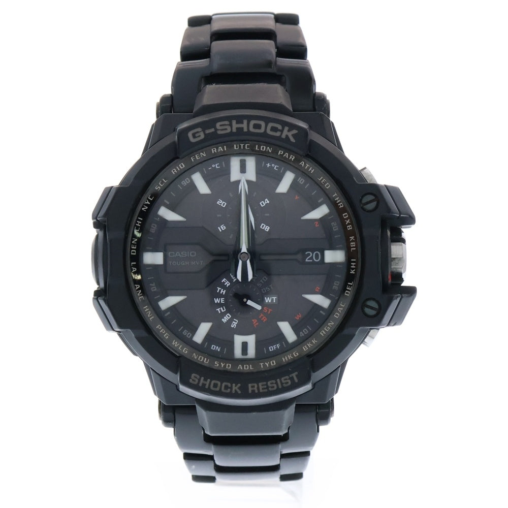 CASIO G-SHOCK(カシオ ジーショック) SKY COCKPIT スカイコックピット 電波ソーラー ウォッチ マルチバンド 腕時計 ブラック GW-A1000D-1AJF