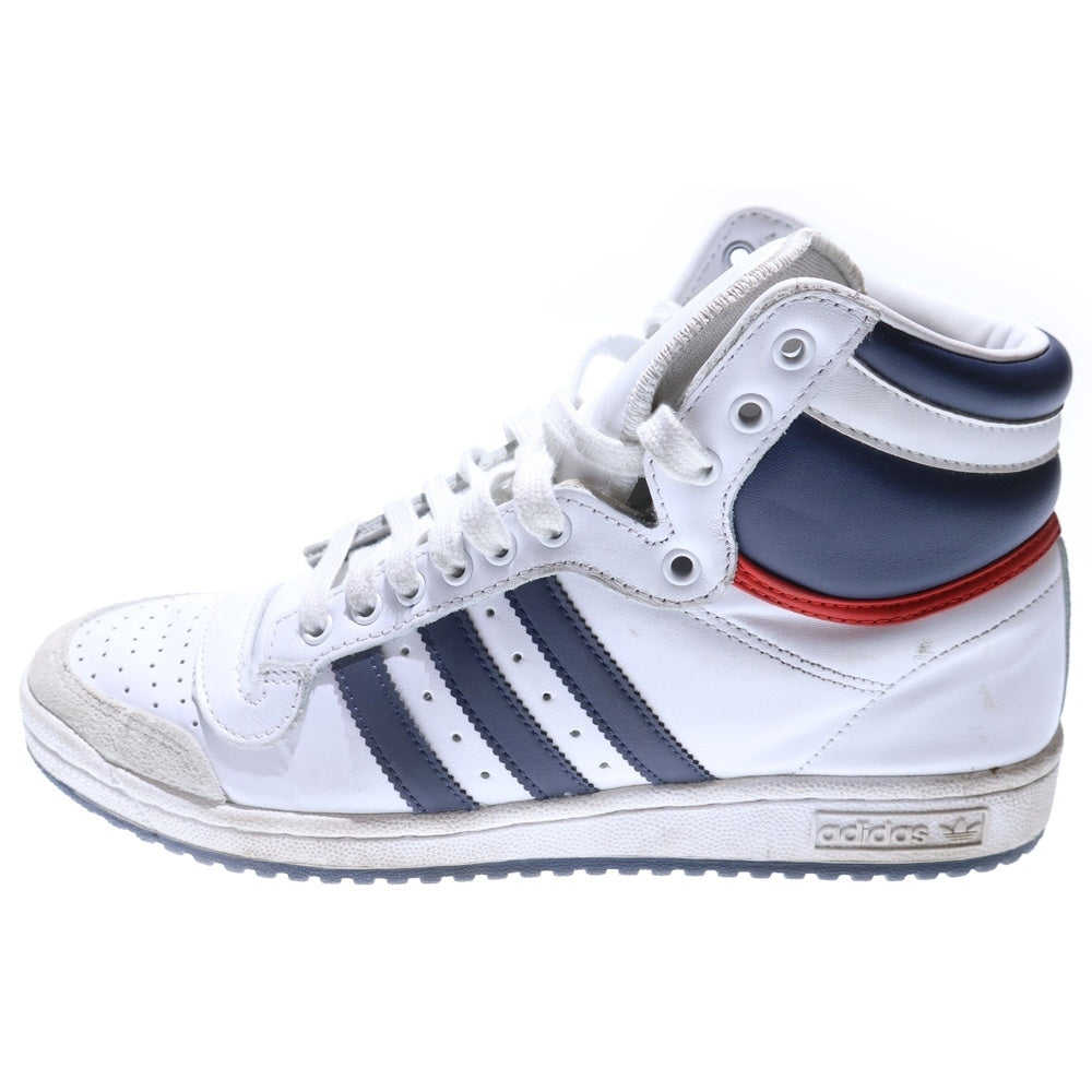 adidas Originals(アディダスオリジナルス) top ten hi トップテン ハイカットスニーカー US8.5/26.5cm ホワイト/ネイビー d65161