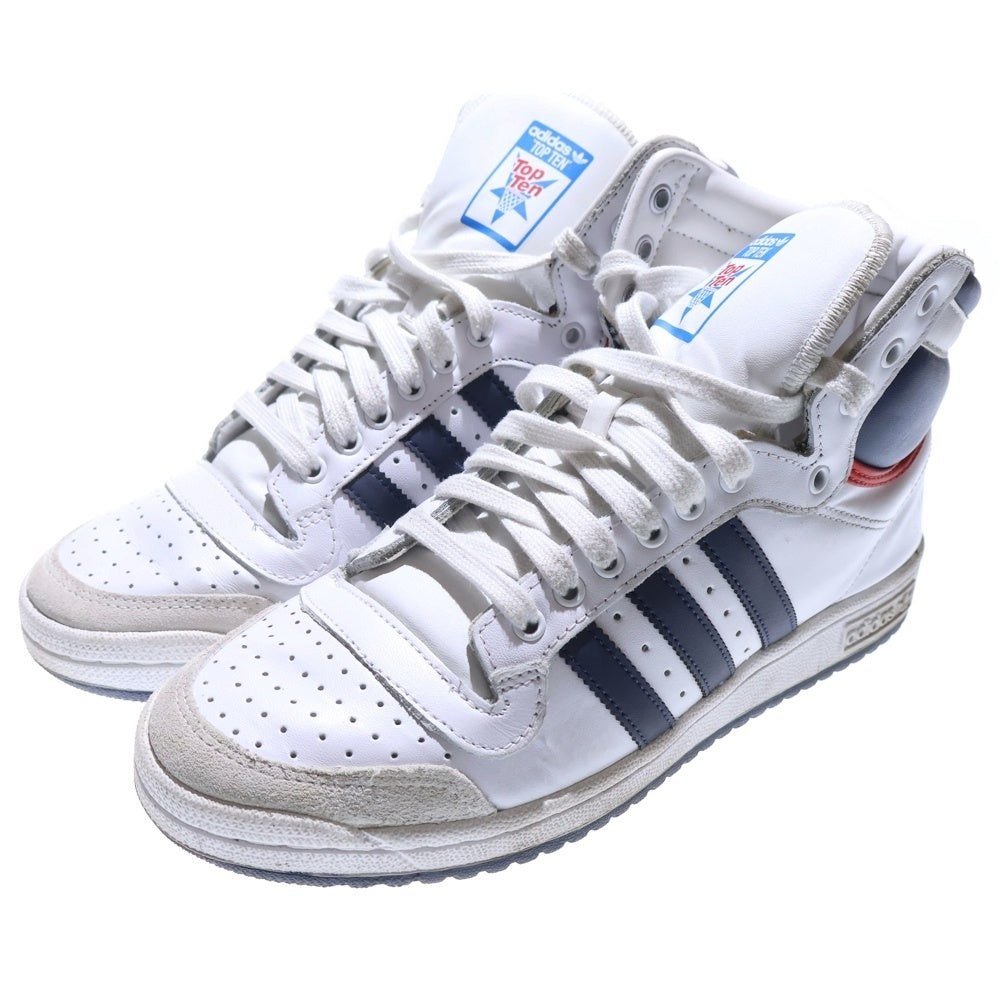 adidas Originals(アディダスオリジナルス) top ten hi トップテン ハイカットスニーカー US8.5/26.5cm ホワイト/ネイビー d65161
