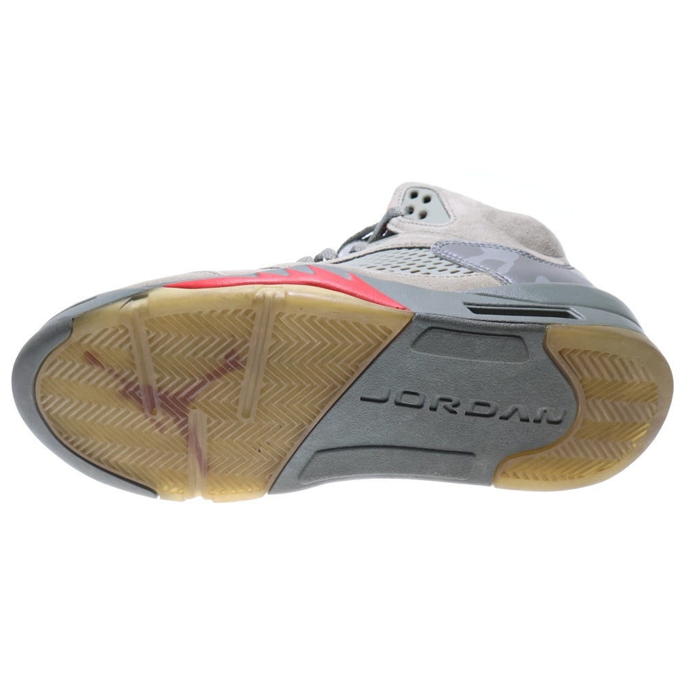 NIKE(ナイキ) NIKE AIR JORDAN 5 RETRO/エアジョーダンレトロ ハイカットスニーカー US8/26cm グレー 136027-051