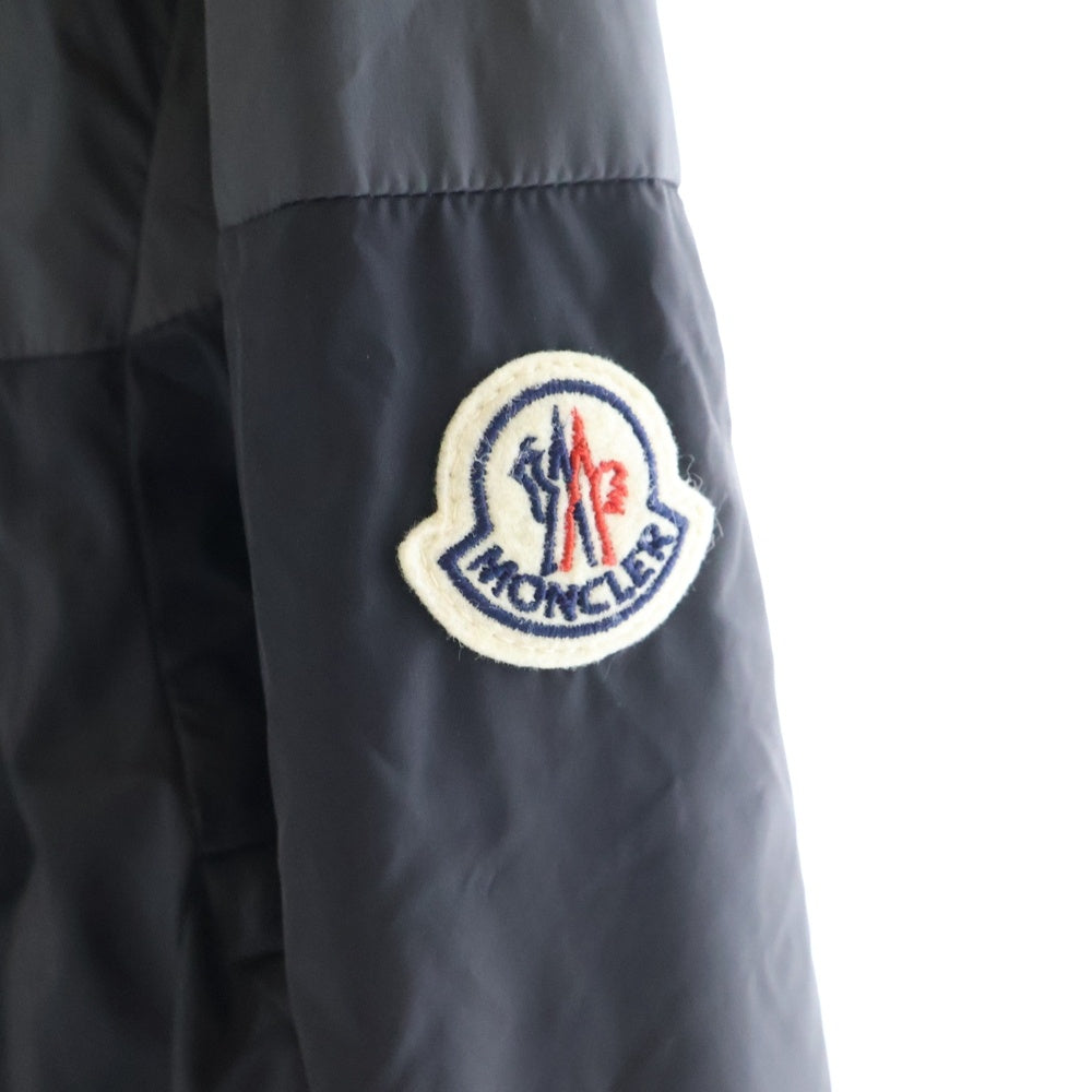 MONCLER(モンクレール) 22SS BUKRET GIUBBOTTO ロゴパッチ ジップアップ フーディー ダウンジャケット ブラック H10911A00028 68352