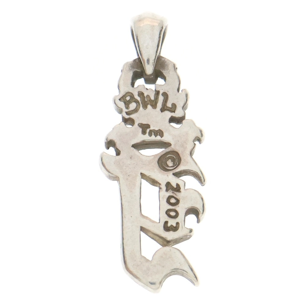 Bill Wall Leather/BWL(ビルウォールレザー) Initial Crown Pendant イニシャル クラウン ペンダント トップ Y シルバー