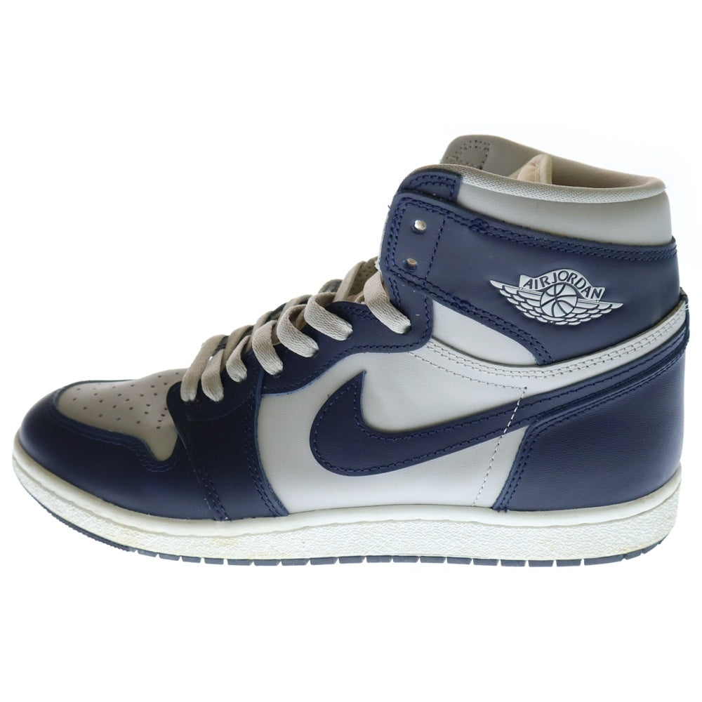 NIKE(ナイキ) AIR JORDAN 1 85 Georgetown エアジョーダン 1 ジョージタウン ハイカットスニーカー ネイビー/グレー US8.5/26.5cm BQ4422-400