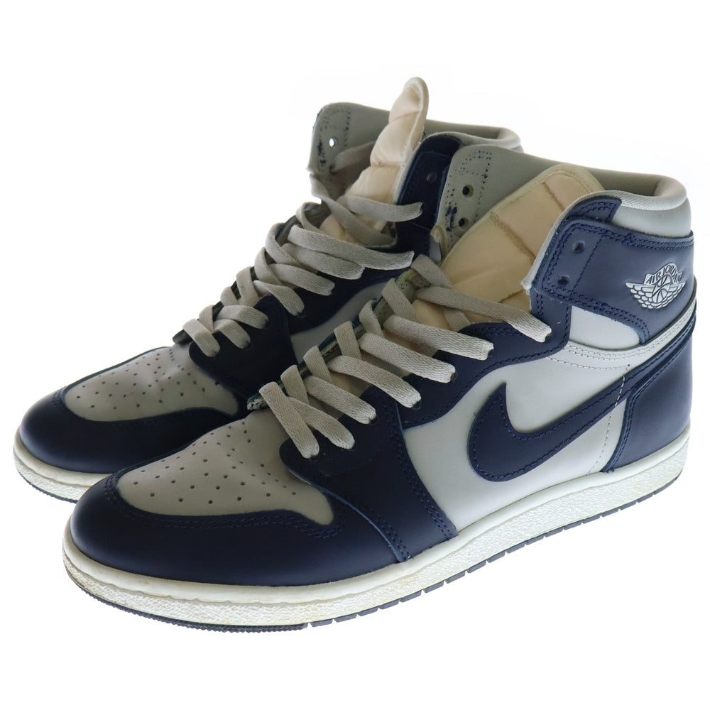 NIKE(ナイキ) AIR JORDAN 1 85 Georgetown エアジョーダン 1 ジョージタウン ハイカットスニーカー ネイビー/グレー US8.5/26.5cm BQ4422-400