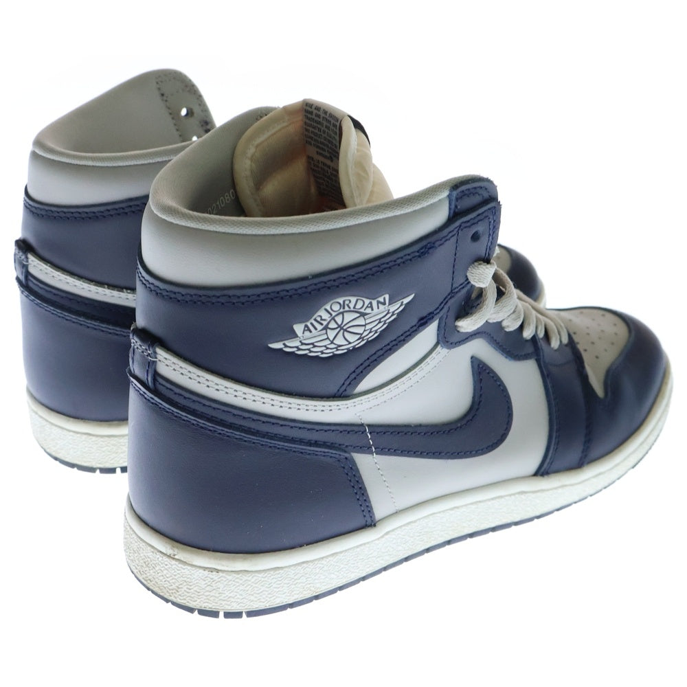 NIKE(ナイキ) AIR JORDAN 1 85 Georgetown エアジョーダン 1 ジョージタウン ハイカットスニーカー ネイビー/グレー US8.5/26.5cm BQ4422-400